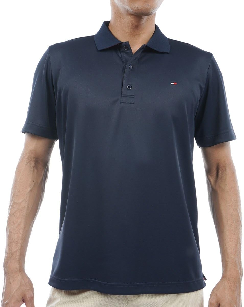 トミーヒルフィガーゴルフ ポロシャツ 襟付き 総柄 ゴルフウェア ネイビー トミーヒルフィガーゴルフ(TOMMY HILFIGER GOLF) 半袖ポロシャツ